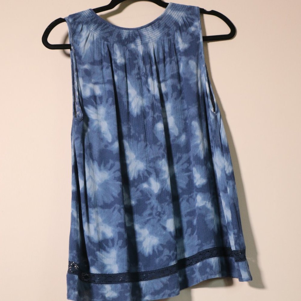 Sleeveless top boho beachy loose fit swing style size M - Picture 2 of 5